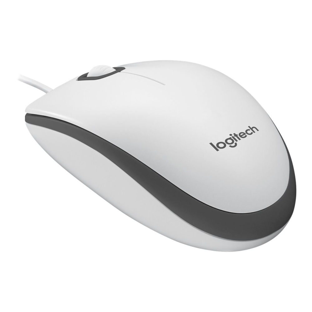Logitech M100 Kabelgebundene USB-Maus weiß
