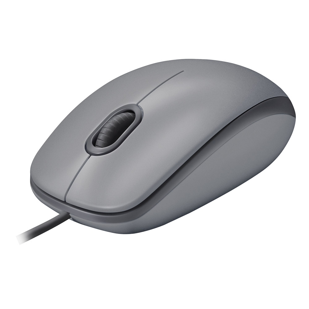 Logitech M110 Kabelgebundene USB-Maus grau
