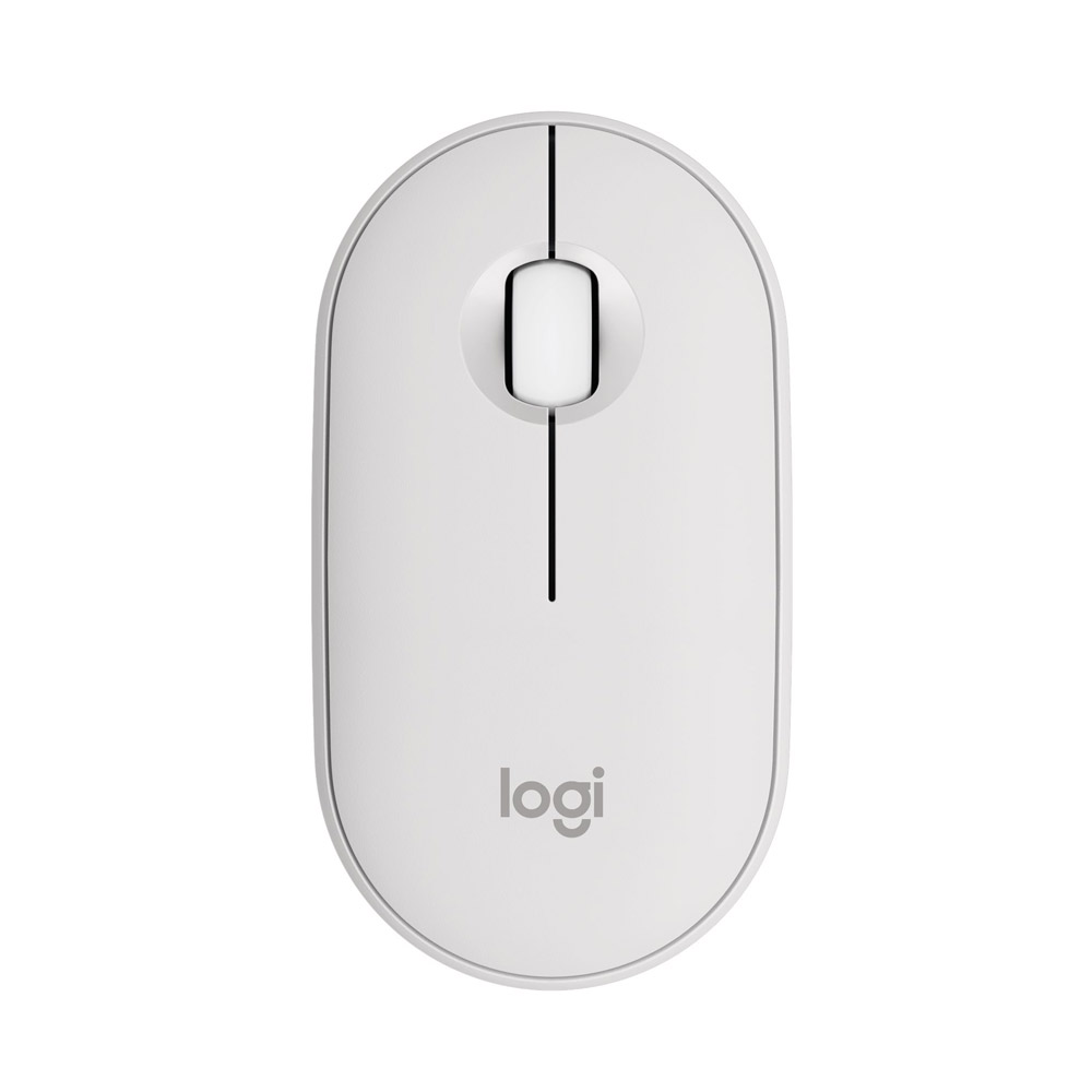 Logitech Pebble Mouse 2 M350s schlanke kabellose Bluetooth-Maus weiß