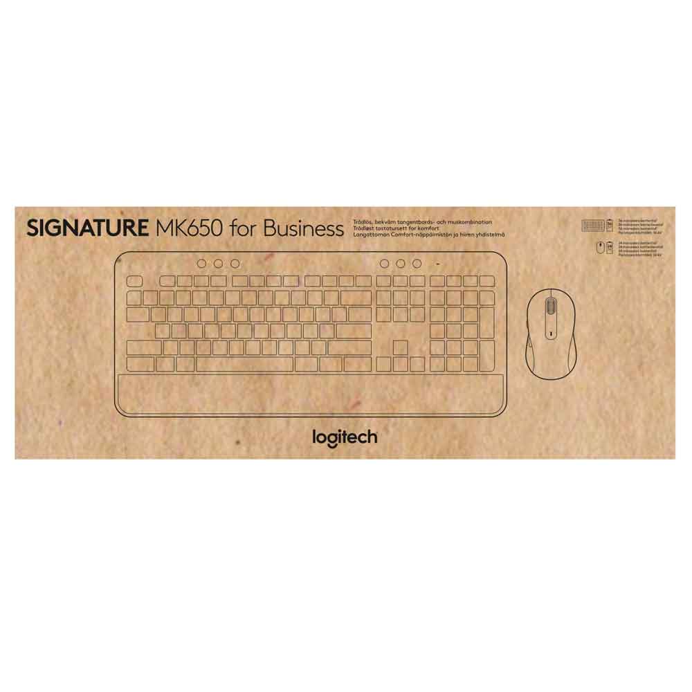 Logitech Signature MK650 Combo for Business, kabellose Maus und Tastatur graphit
