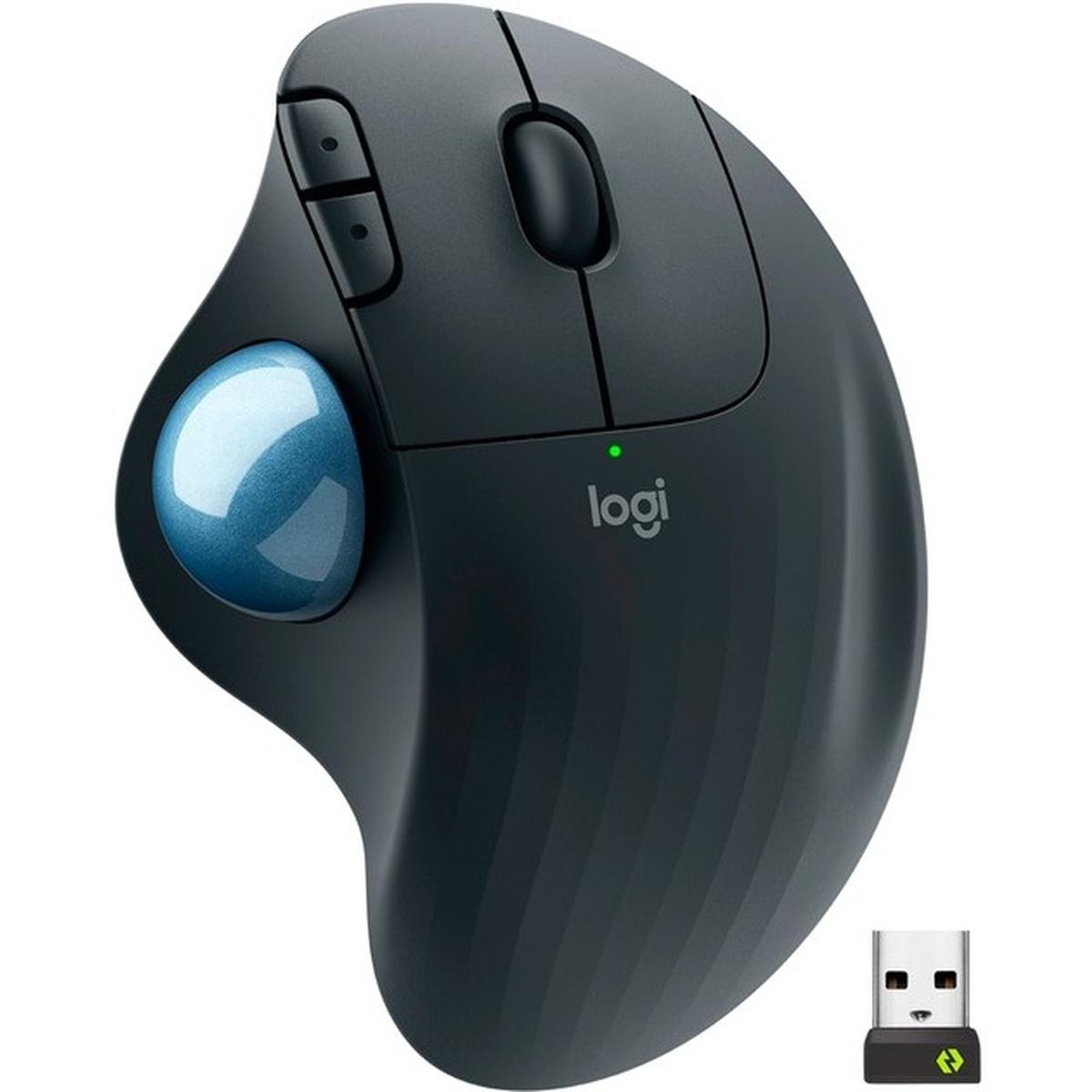 Logitech ERGO M575 for Business kabelloser Trackball - Ergonomisches Design grau
