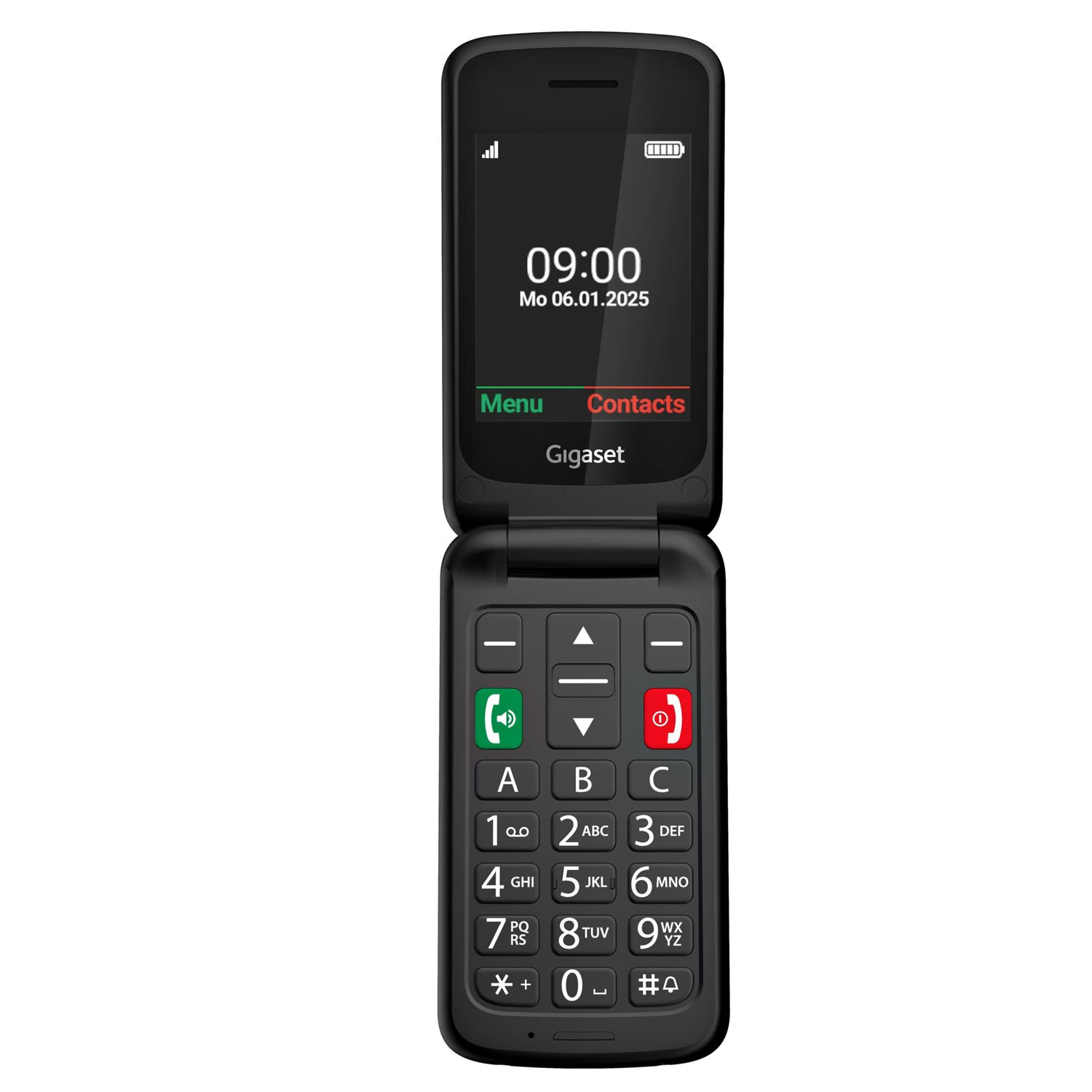 Gigaset GL595 Flip-Mobiltelefon schwarz