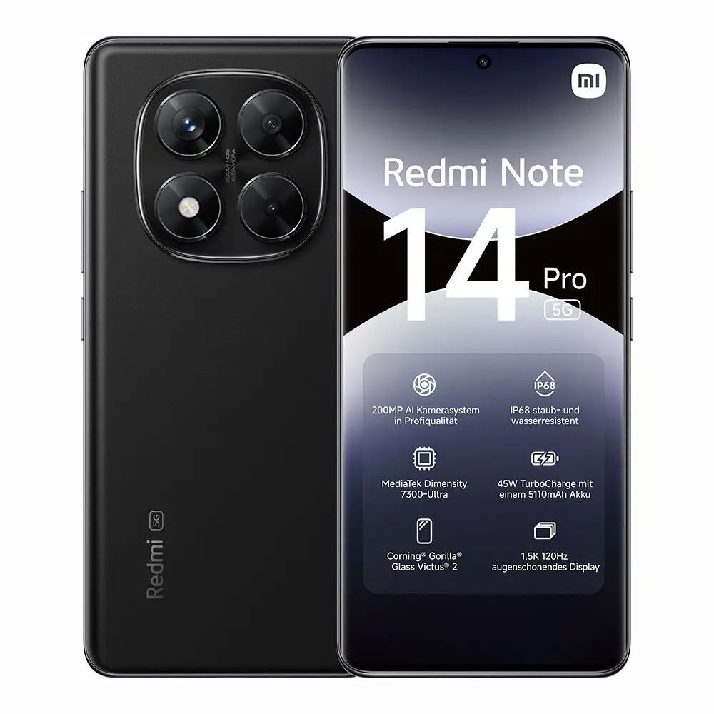 Xiaomi Redmi Note 14 Pro+ 256GB 5G Smartphone titan black