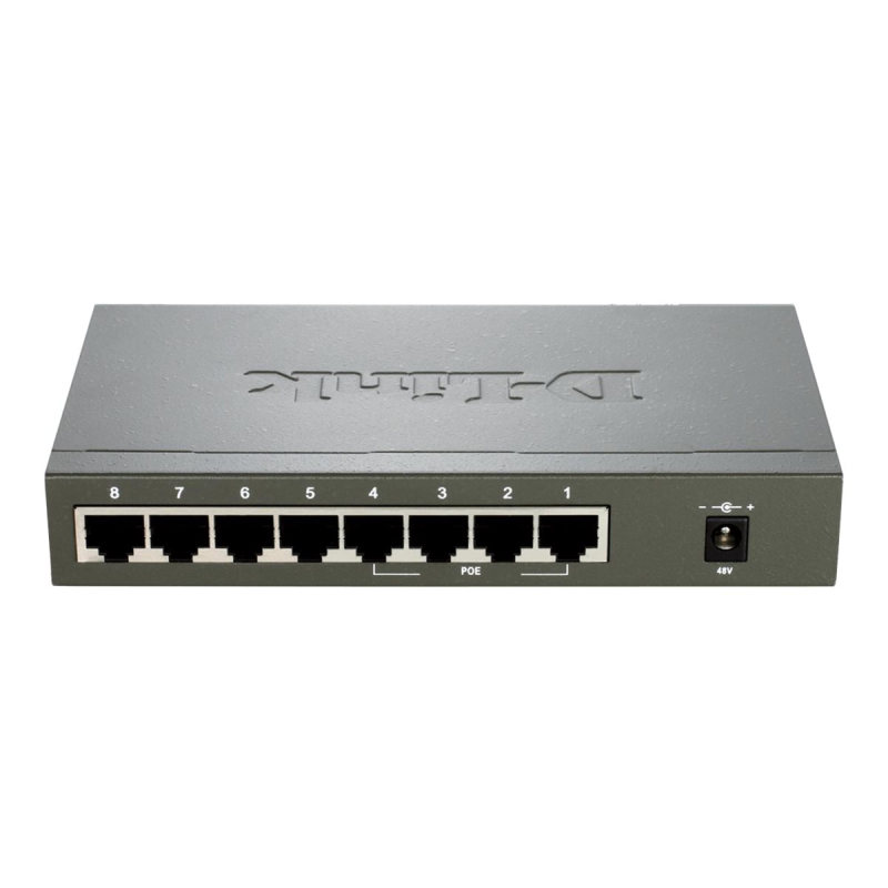 D-Link DES-1008PA network switch Unmanaged Fast Ethernet (10/100) Power over Ethernet (PoE)