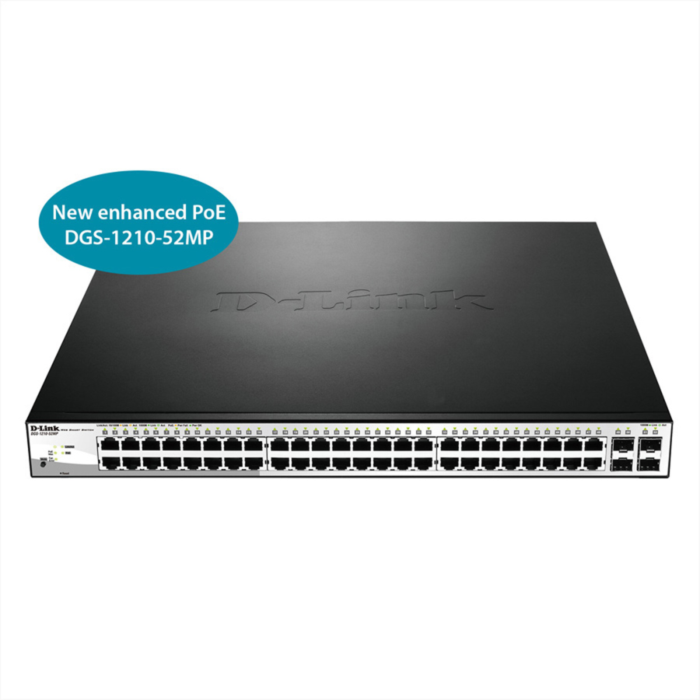 D-Link DGS-1210-52MP/E Gigabit Smart+ Managed Switch