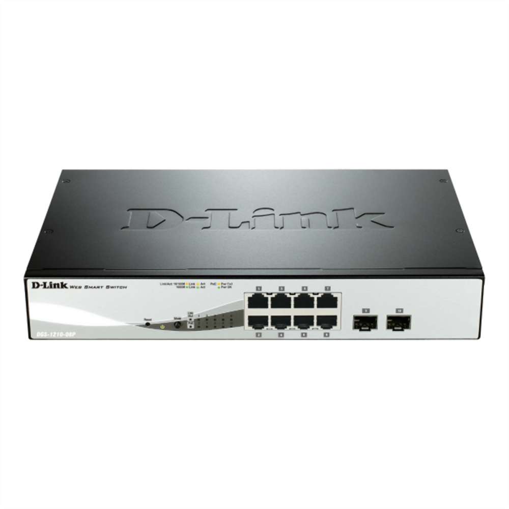 D-Link DGS-1210-08P/E Gigabit Smart Switch
