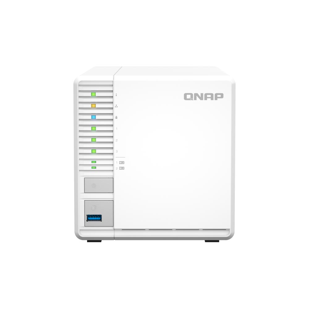QNAP TS-364-8G 3-Bay, 2X M.2 Slot, 2.5GbE Tower NAS