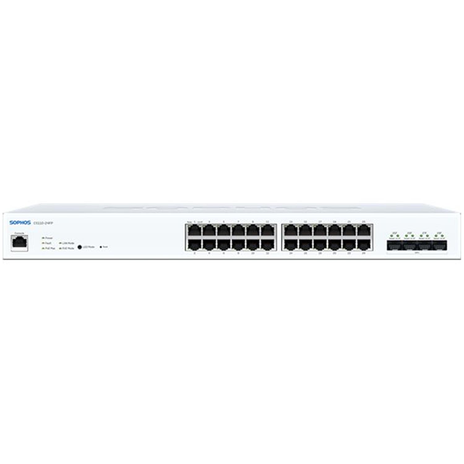 Sophos CS110-24FP Sophos Switch SMB - 24 port with Full PoE EU power cord