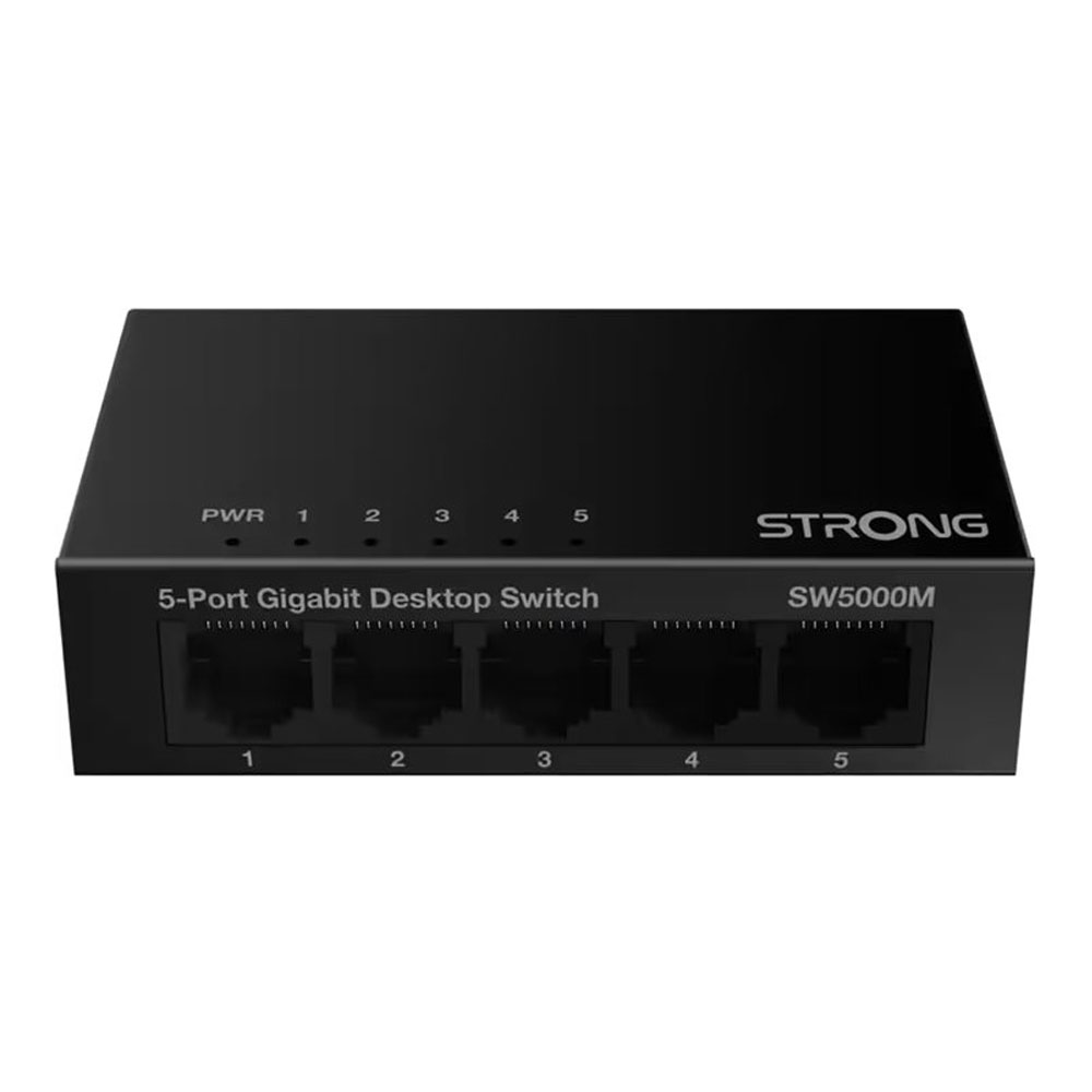 Strong SW5000M 5-Port Gigabit Ethernet Switch schwarz