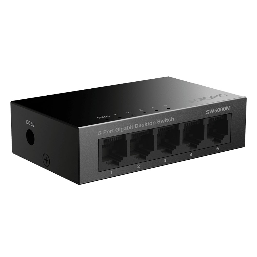 Strong SW5000M 5-Port Gigabit Ethernet Switch schwarz