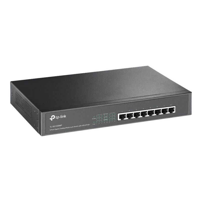 TP-Link TL-SG1008MP 8-Port Gigabit Desktop/Rackmount Switch mit 8 PoE+ Ports