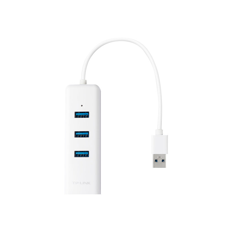 TP-Link UE330 USB 3.0 Hub Ethernet Adapter Gigabit mit 3 USB 3.0 Ports