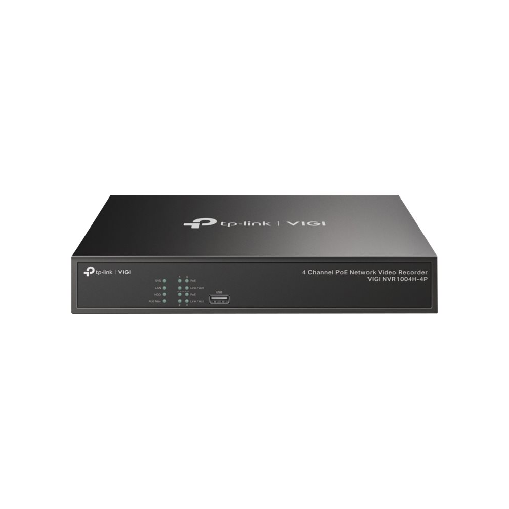 TP-Link VIGI NVR1004H-4P Netzwerk-Videorekorder schwarz