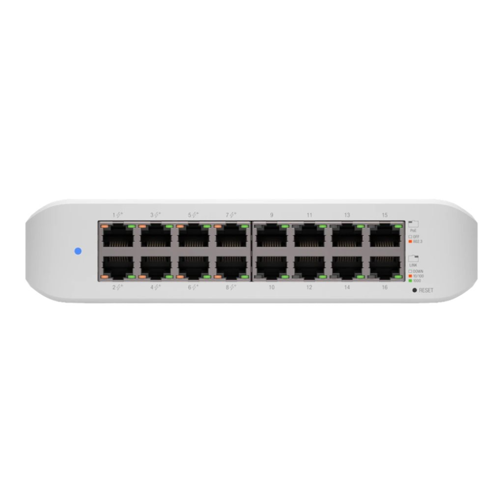 UbiQuiti UniFi Switch Lite USW-Lite-16-POE - Switch - managed - 16 x 10/100/1000 (8 PoE+)