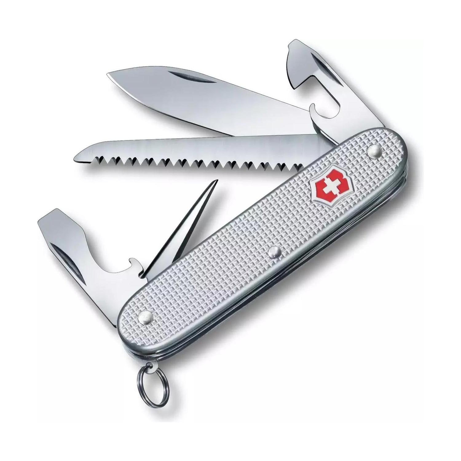 Victorinox Farmer Alox Schweizer Taschenmesser silber