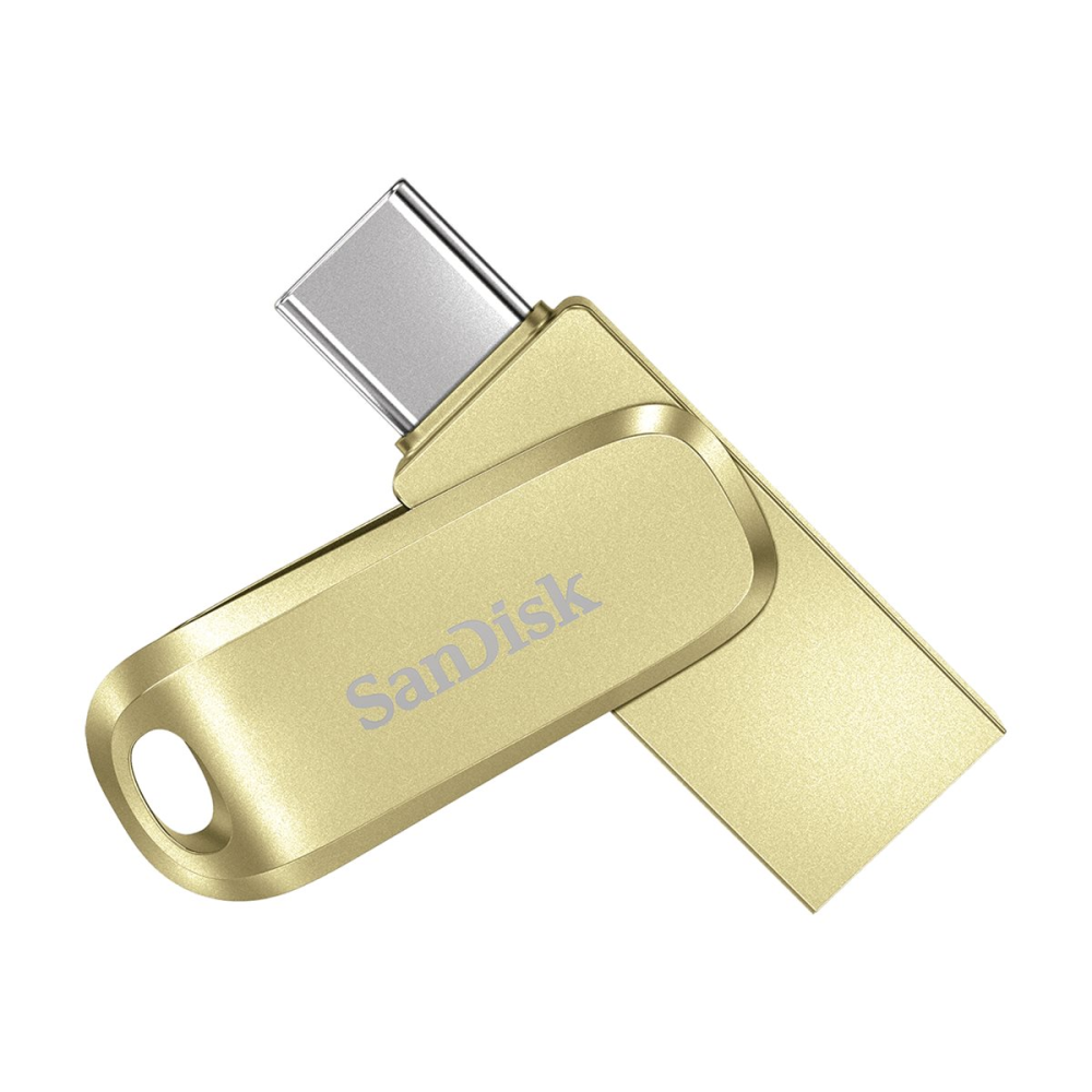 SanDisk Ultra Dual Drive Luxe USB Type-C-Laufwerk Smartphone Speicher 128 GB silber