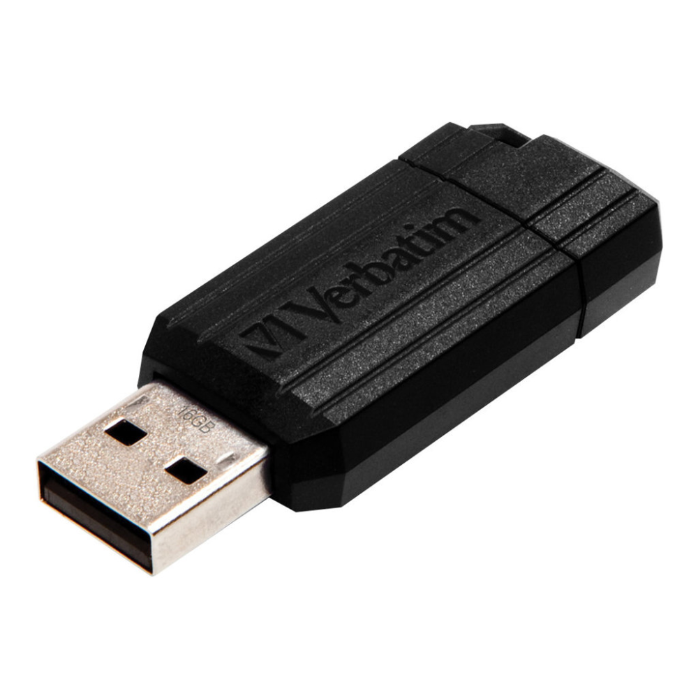 Verbatim PinStripe USB-Stick 16GB schwarz