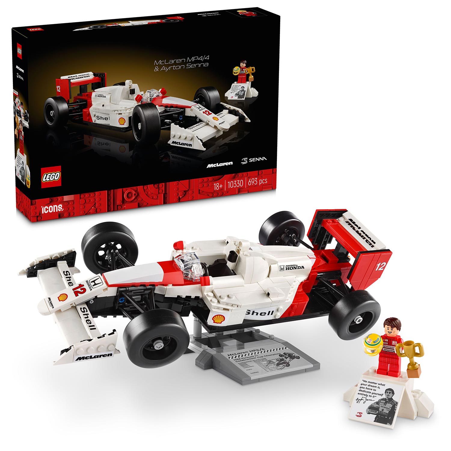 LEGO Icons - McLaren MP4/4 & Ayrton Senna (10330)