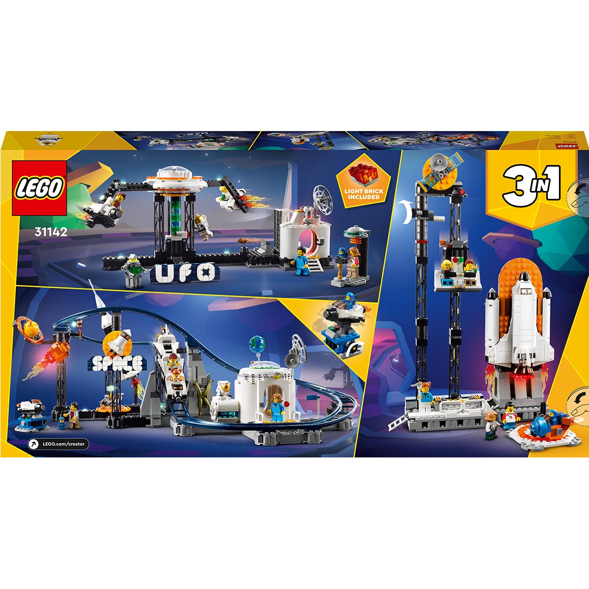 LEGO Creator 3 in 1 - Weltraum-Achterbahn (31142)