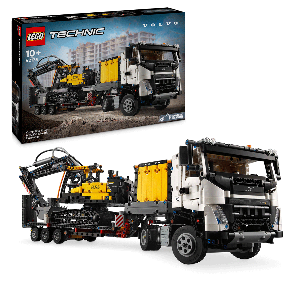 LEGO Technic - Volvo FMX LKW mit EC230 Electric Raupenbagger (42175)