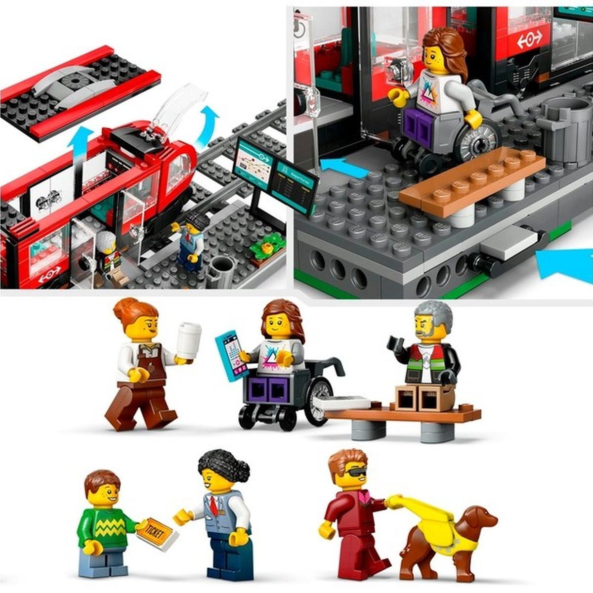 LEGO City - Straßenbahn mit Haltestelle (60423)