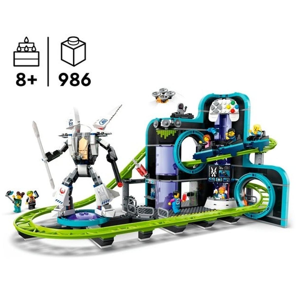 LEGO City - Achterbahn mit Roboter-Mech (60421)