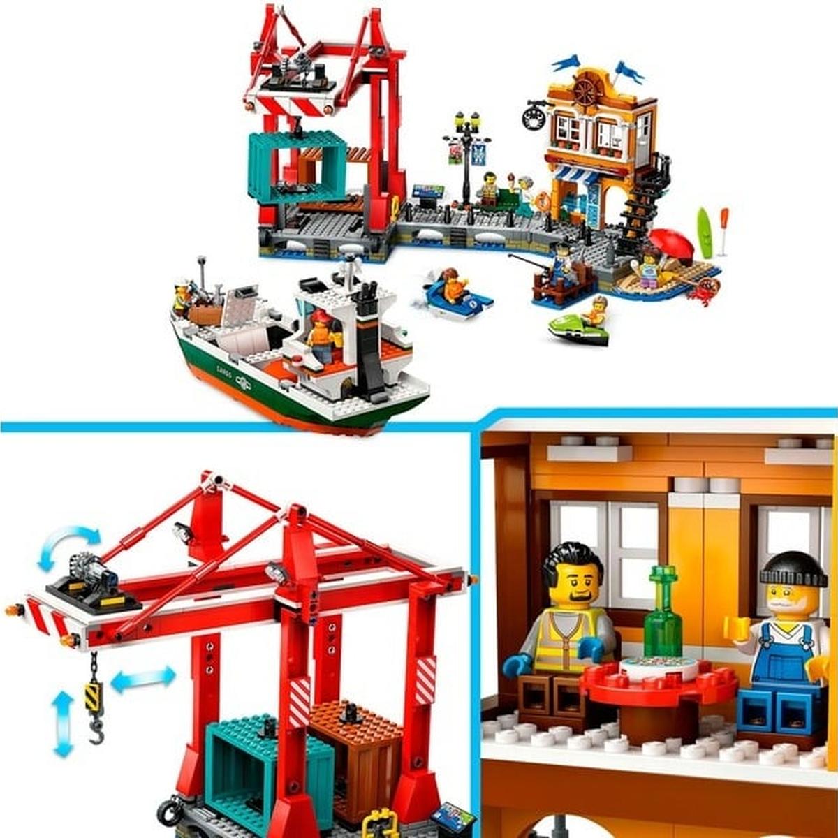 LEGO City - Hafen mit Frachtschiff (60422)