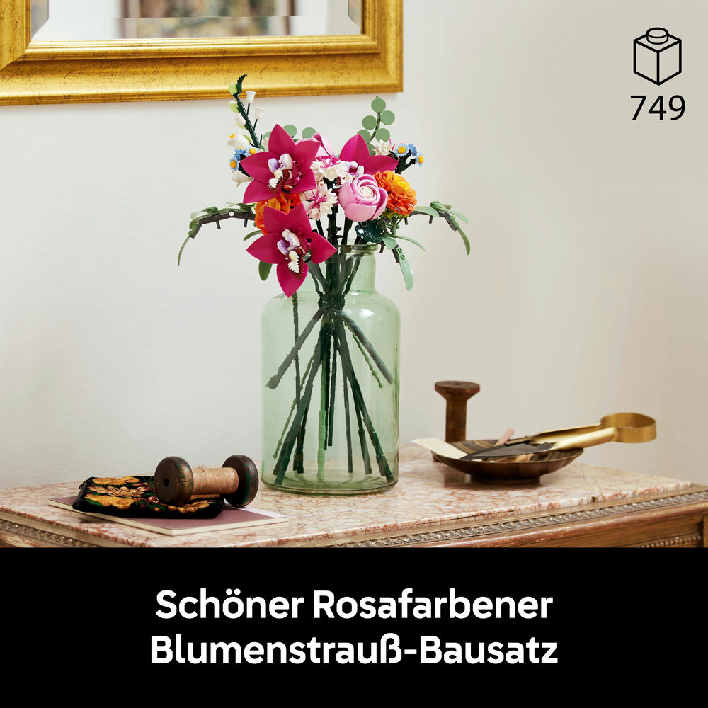 LEGO Botanical Collection - Schöner Rosafarbener Blumenstrauß (10342)