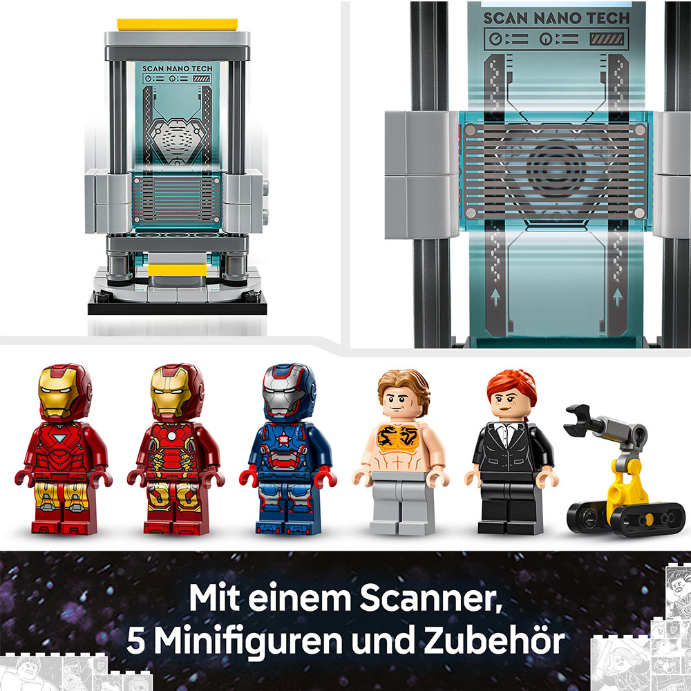 LEGO Marvel - Iron Mans Labor: Halle der Rüstungen (76315)