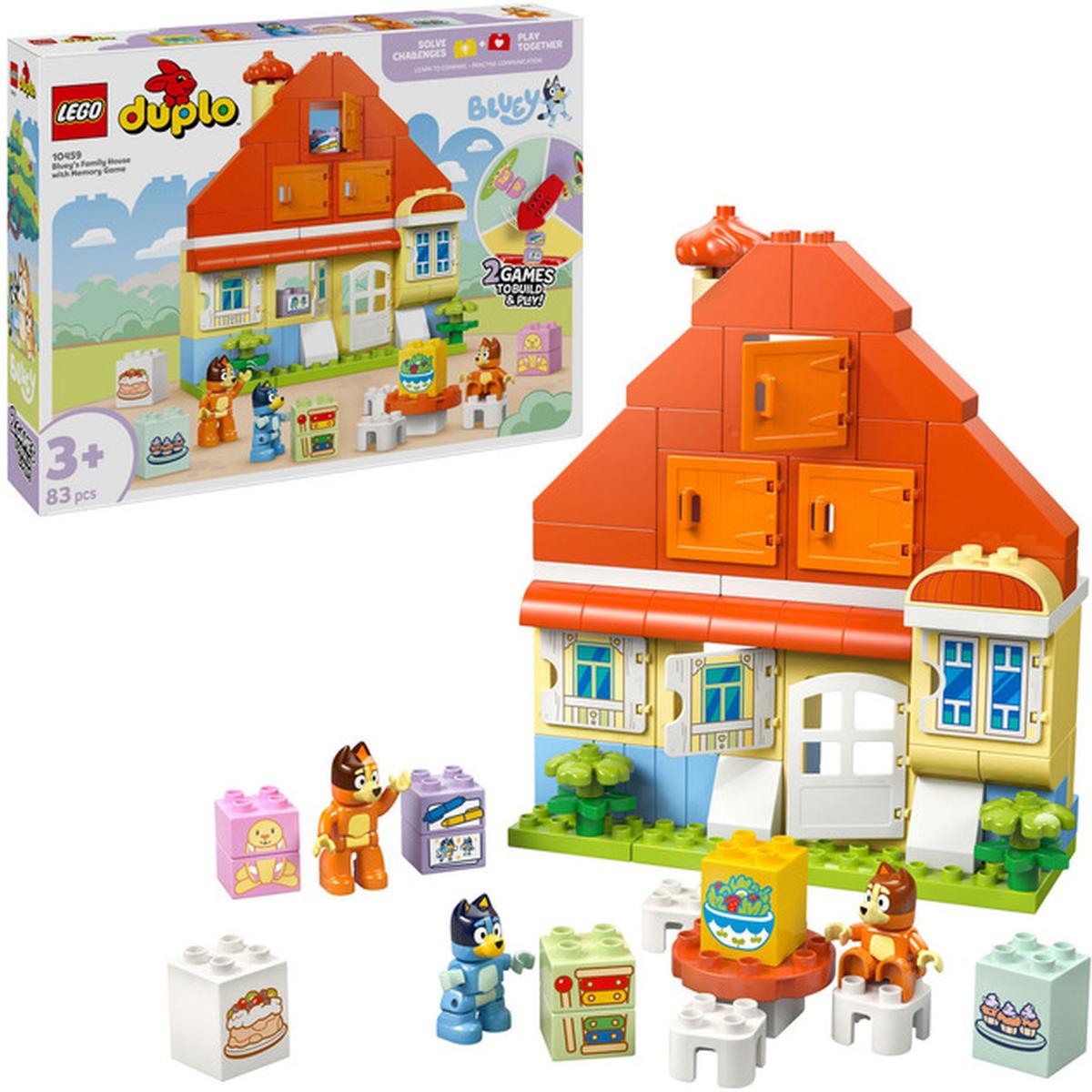 LEGO Duplo Blueys Familienhaus mit Memory-Spiel (10459)