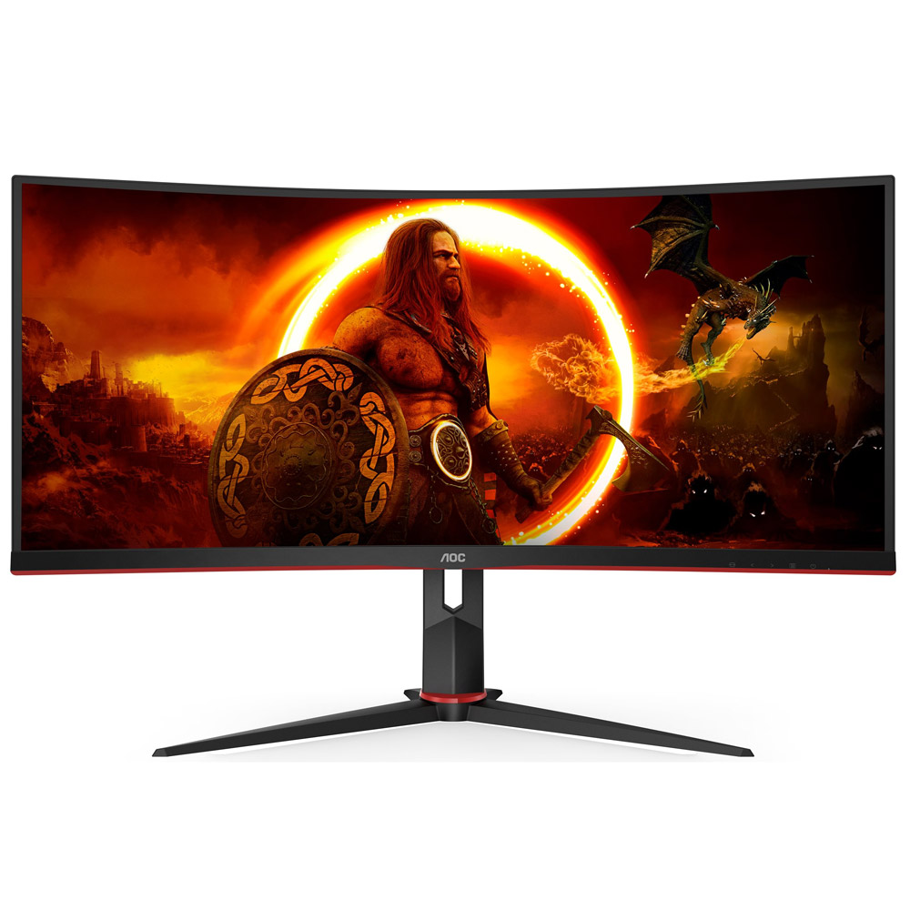 AOC CU34G2XP/BK 86.4 cm (34 Zoll) WQHD Curved Gaming LED Monitor