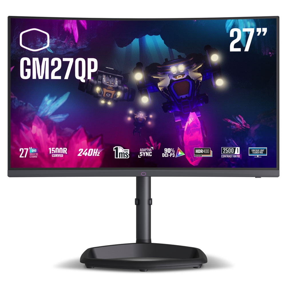 Cooler Master CMI-GM27QP-EK 68,6 cm (27 Zoll) Curved-LED-Monitor