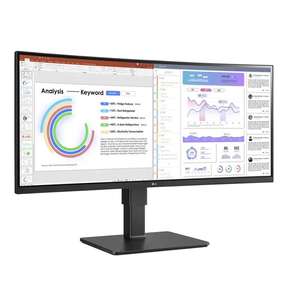 LG UltraWide 34BQ77QB-B 86.72 cm (34 Zoll) Curved-LED-Monitor