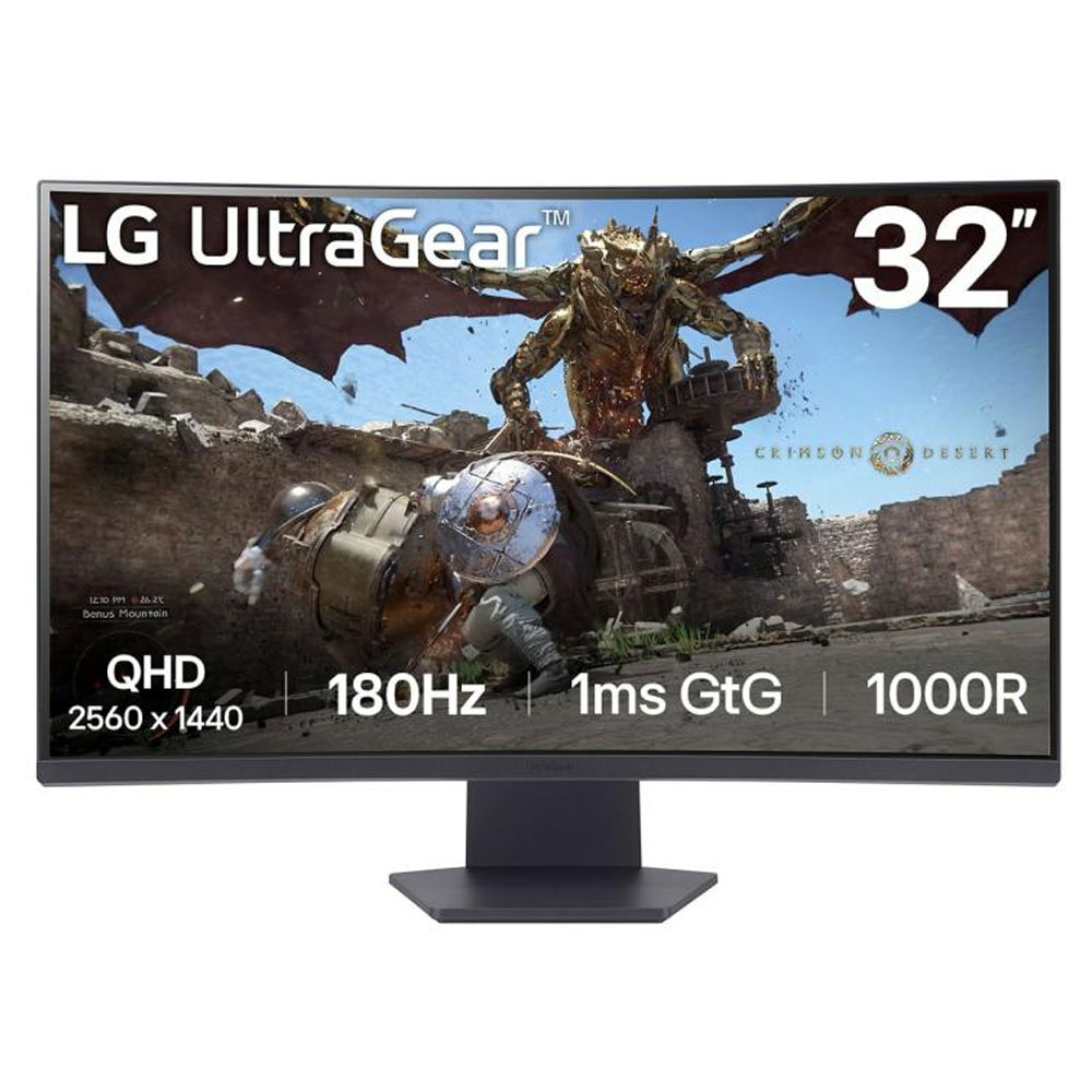 LG UltraGear 32GS60QC-B 80 cm (32 Zoll) Curved-Gaming-Monitor
