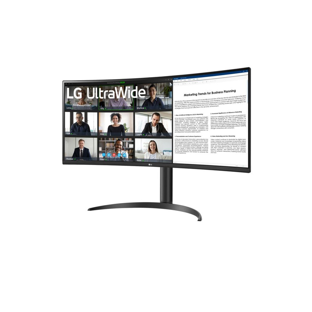 LG UltraWide 34WR55QK-B 86.42 cm (34 Zoll) Curved-LED-Monitor