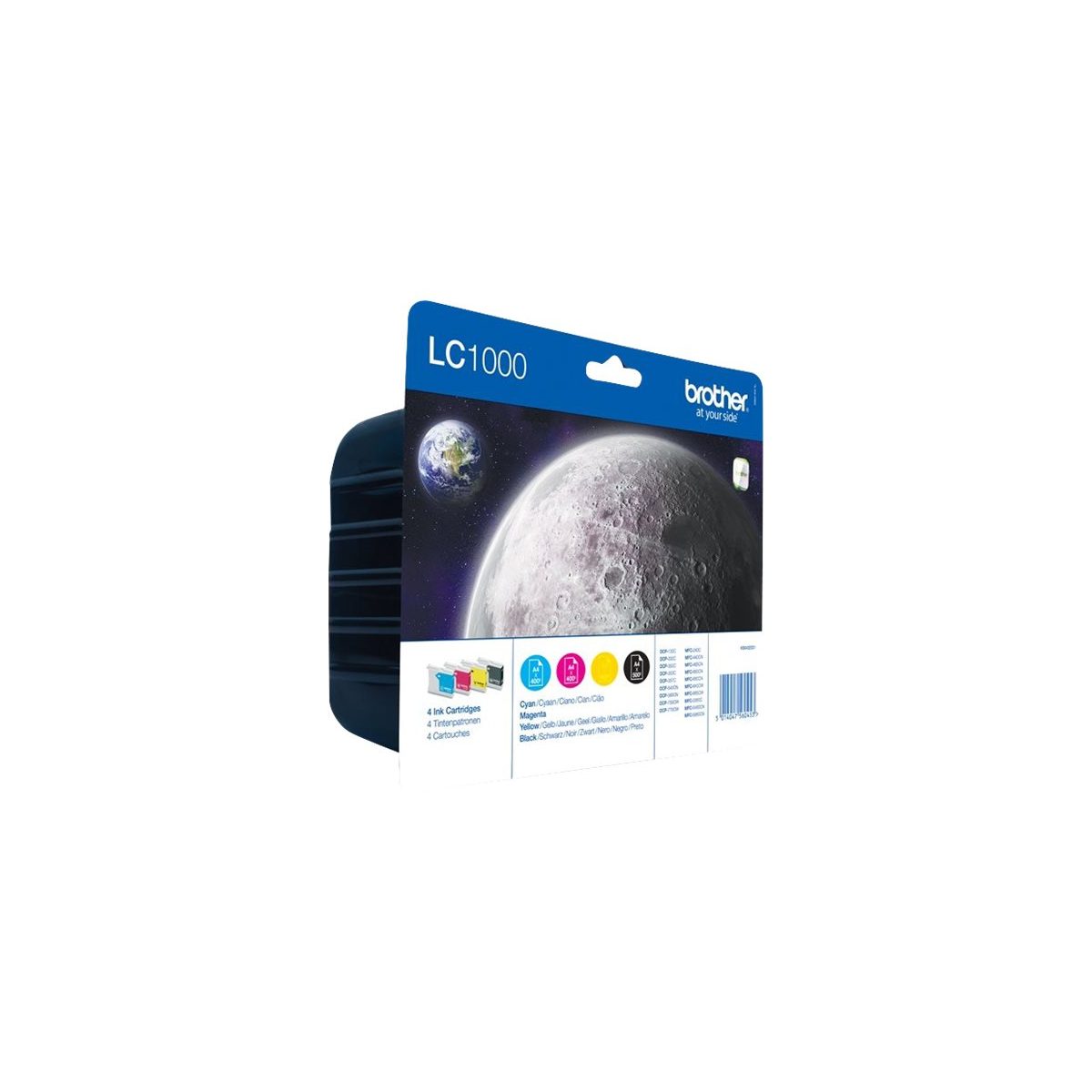 Brother LC-1000 Tintenpatronen Multipack 4-farbig