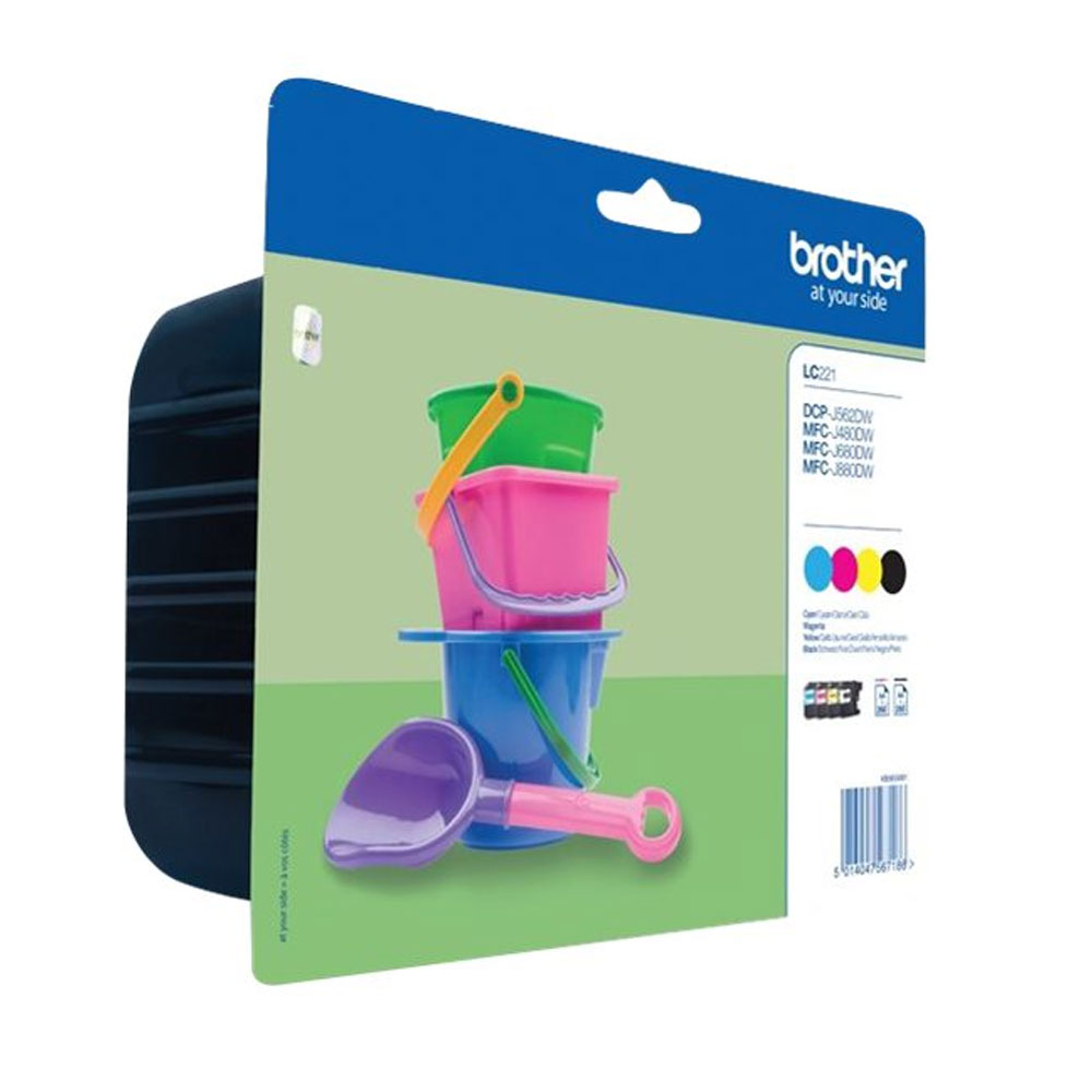 Brother LC-221 Tintenpatronen Multipack 4-farbig