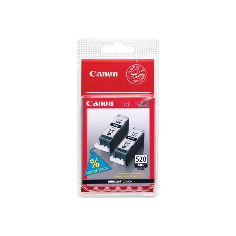 Canon PGI-520 Tintenpatrone schwarz Blister Twin Pack