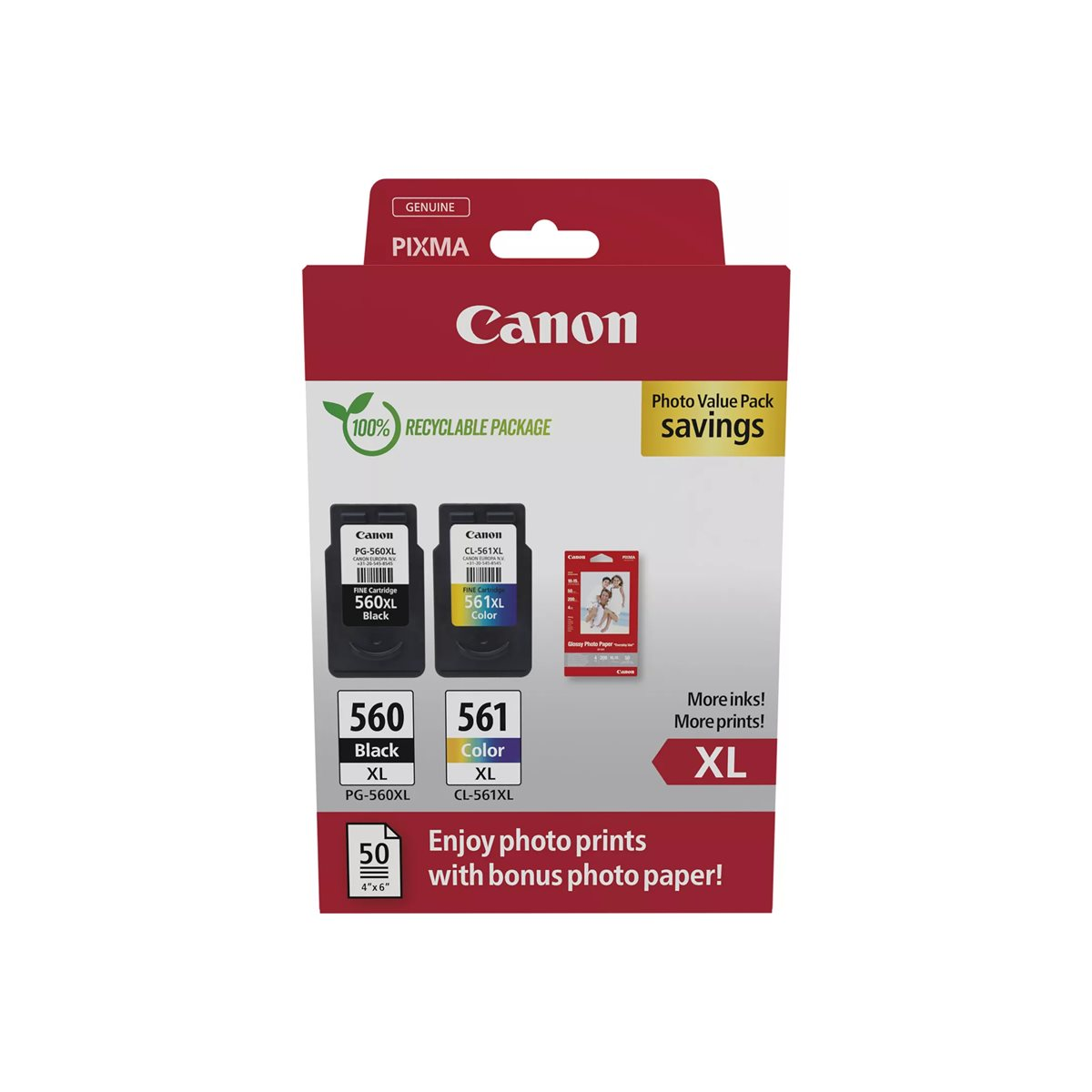 Canon PG-560XL/CL-561XL Photo Value Pack Tintenpatronen