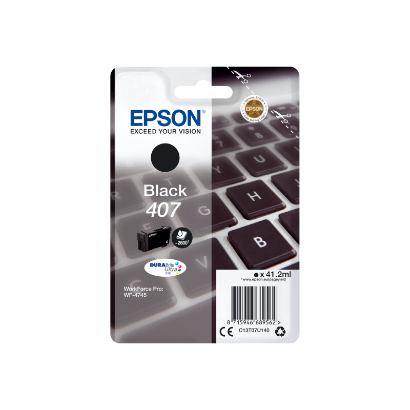 Epson 407 Tintenpatrone schwarz