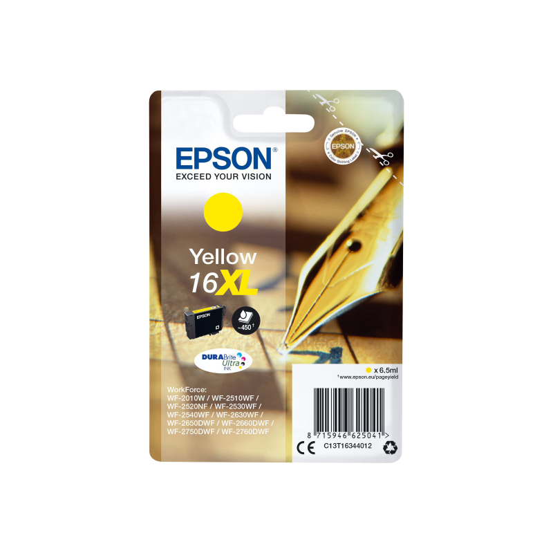 Epson No.16XL Tintenpatrone gelb