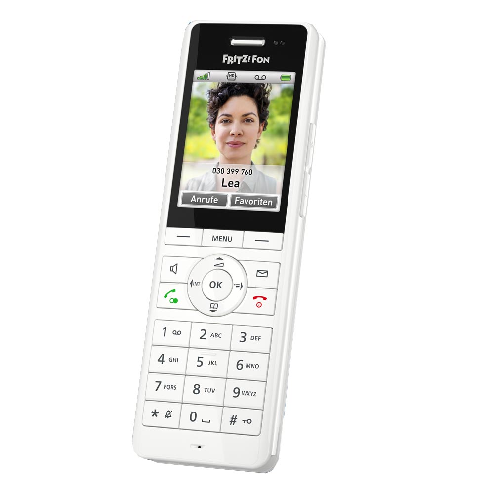 AVM FRITZ!Fon X6 weiß DECT-Schnurlostelefon f. FRITZ!Box