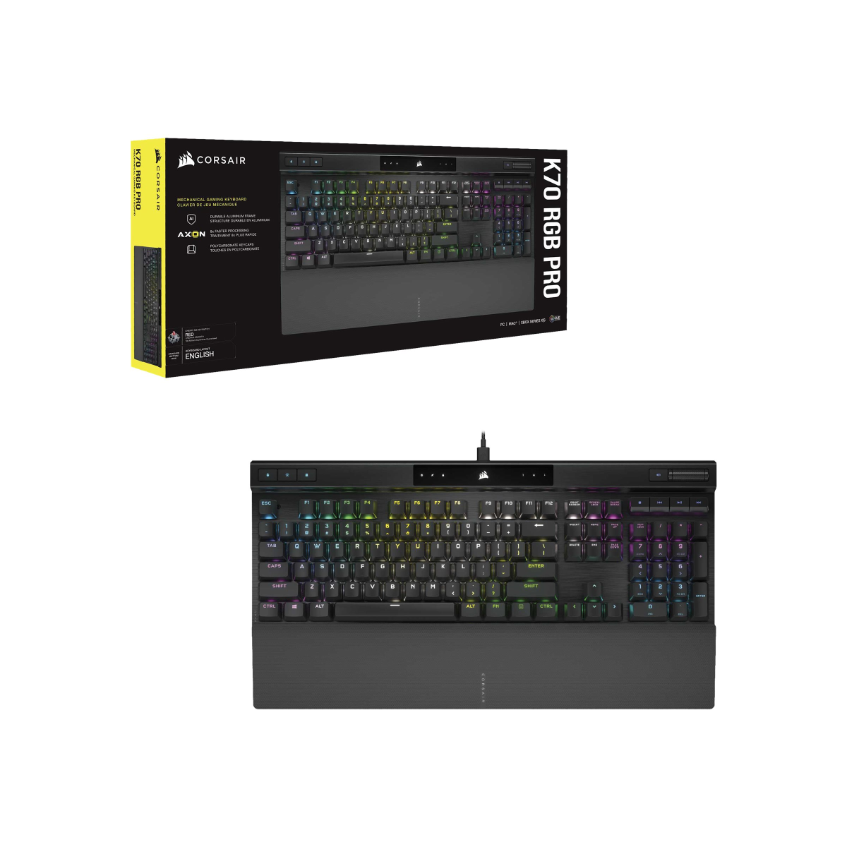 Corsair K70 RGB PRO Mechanische Gaming-Tastatur schwarz