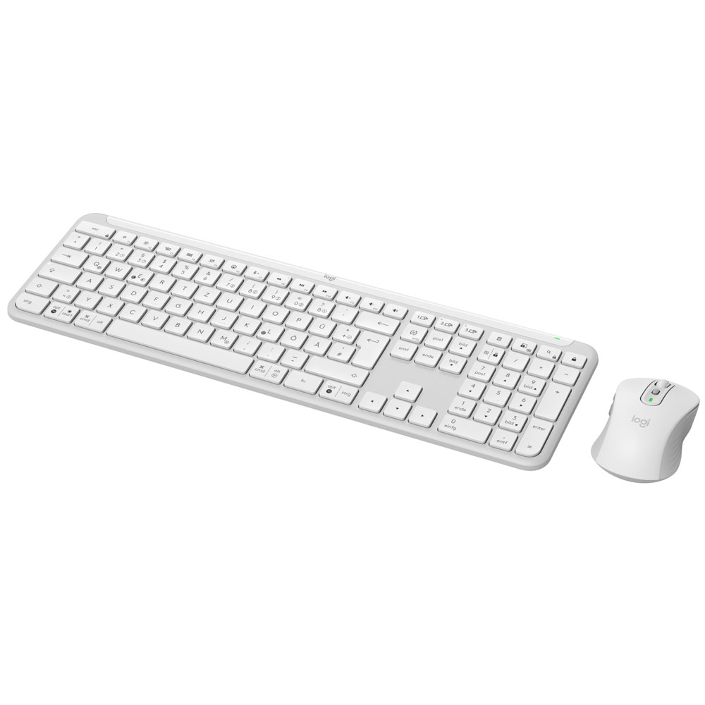 Logitech MK950 Signature Slim Set weiß