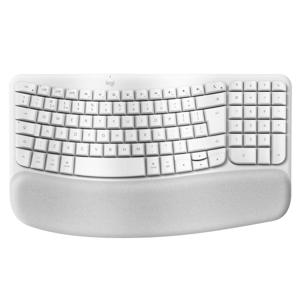 Logitech Wave Keys Mac Tastatur weiß