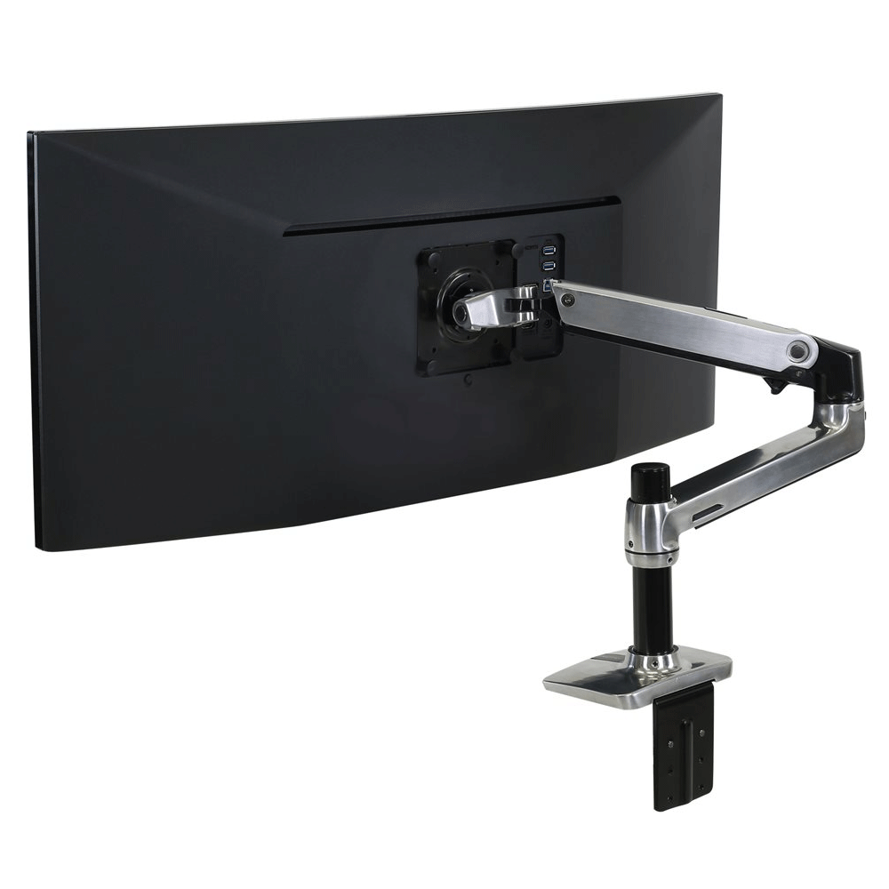 Ergotron LX Monitorarm Tischhalterung für einen 38,36 cm 34 Zoll Monitor Alumini