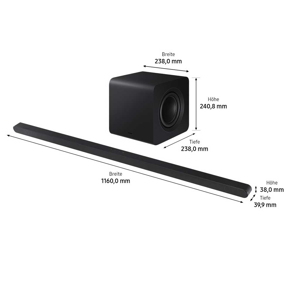 Samsung HW-S810GD 3.1.2-Kanal Ultra Slim Soundbar schwarz