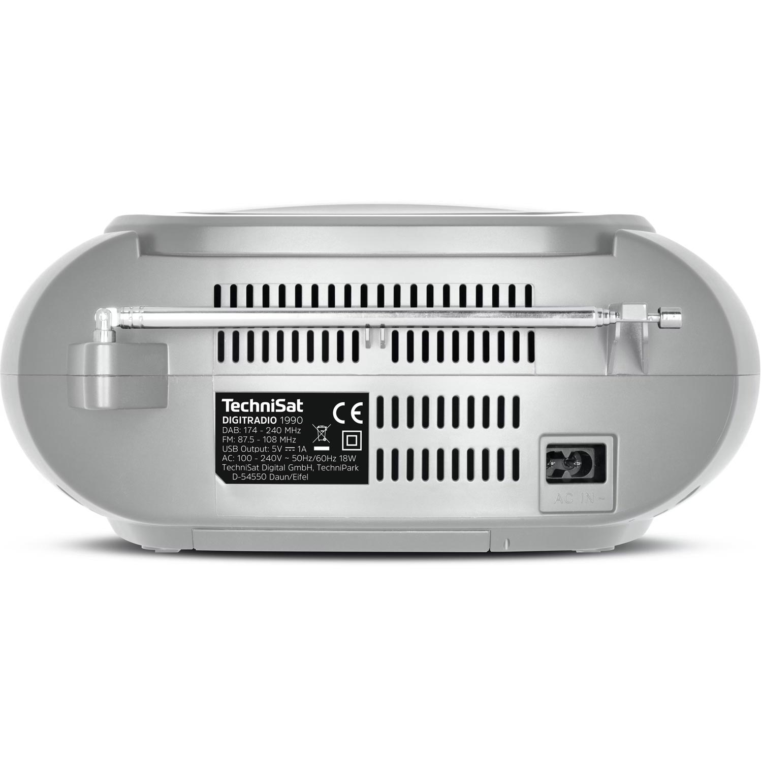TechniSat DIGITRADIO 1990 Stereo-Boombox silber