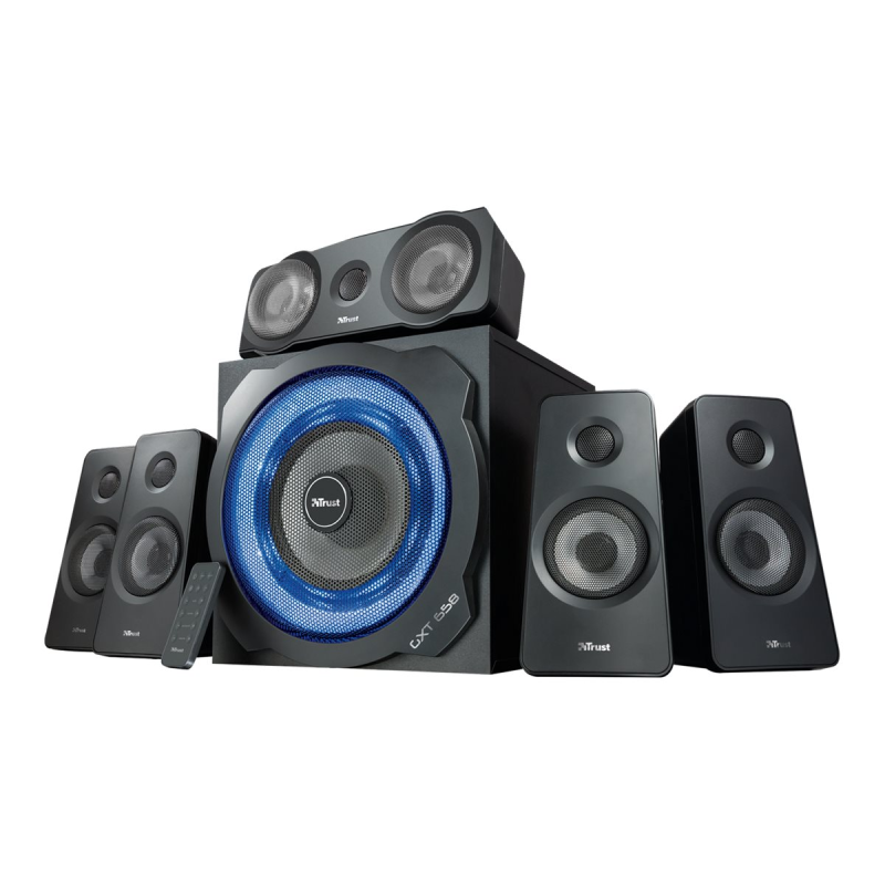 Trust Gaming GXT 658 Tytan 5.1 Surround PC Lautsprecher mit Subwoofer