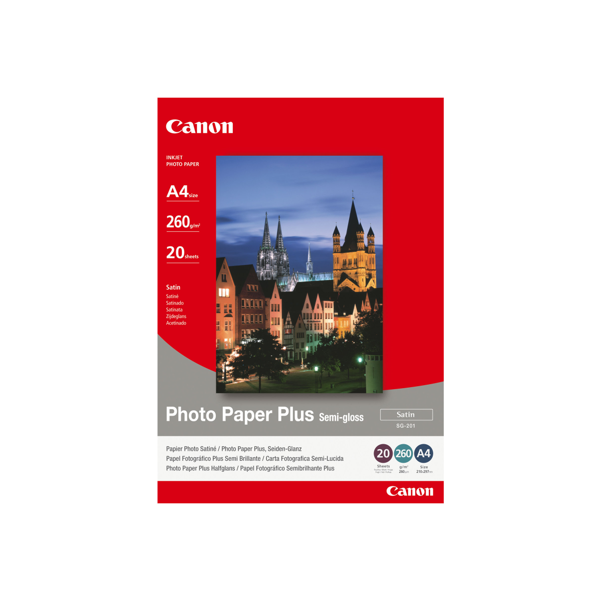 Canon SG-201 Plus Fotopapier seidenglanz A4 20 Blatt